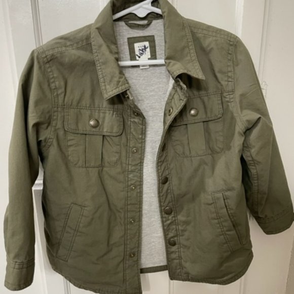 GAP Toddler Boys Green Utility Jacket - Picture 1 of 1
